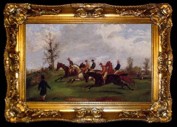 framed  unknow artist Classical hunting fox, Equestrian and Beautiful Horses, 165., ta009-2
